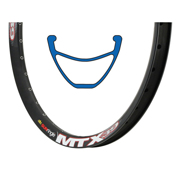 SunRingle MTX-39 26" Disc Rim, 32h - Black