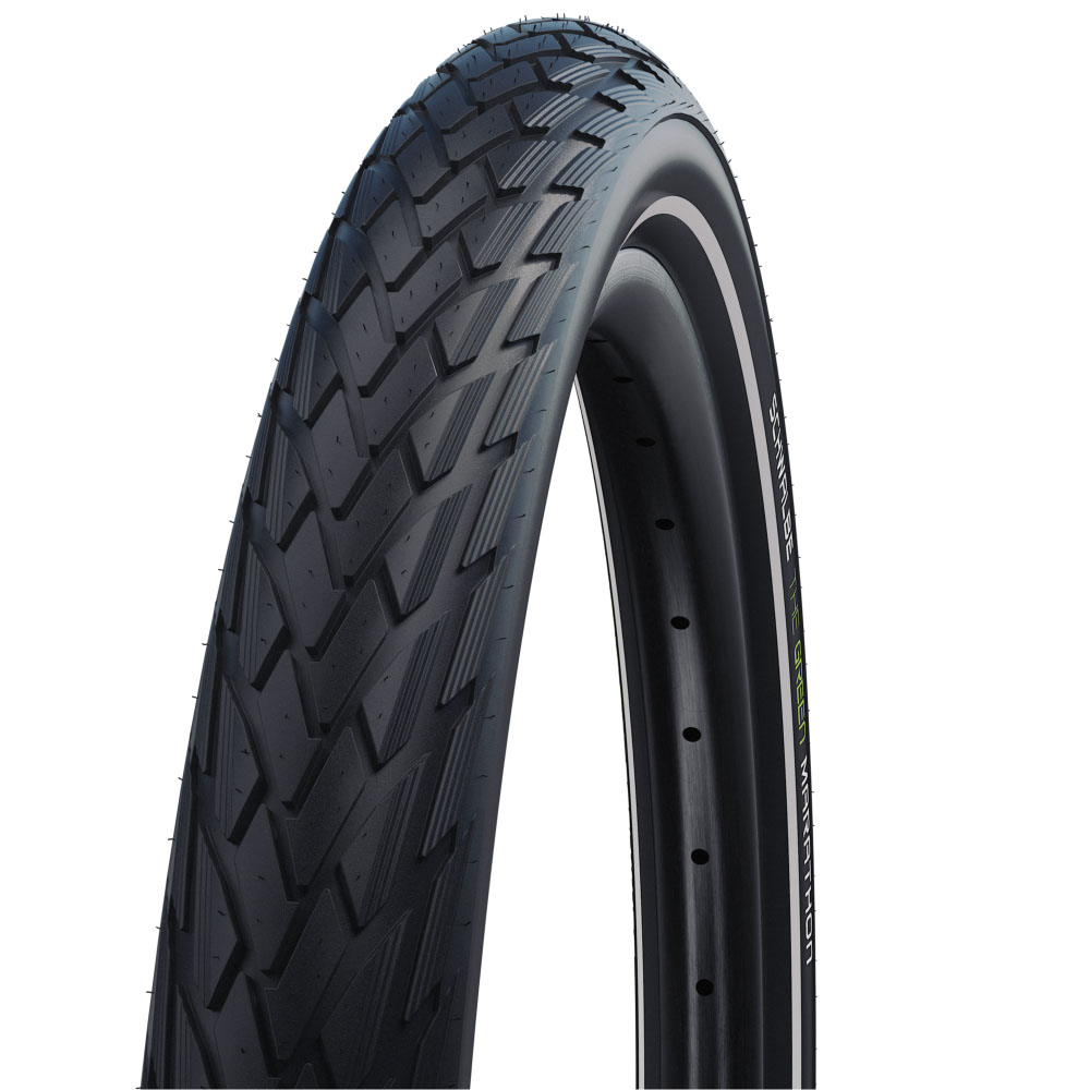 Schwalbe Green Marathon E25 Tire, 27x1-1/4", Black/Reflex