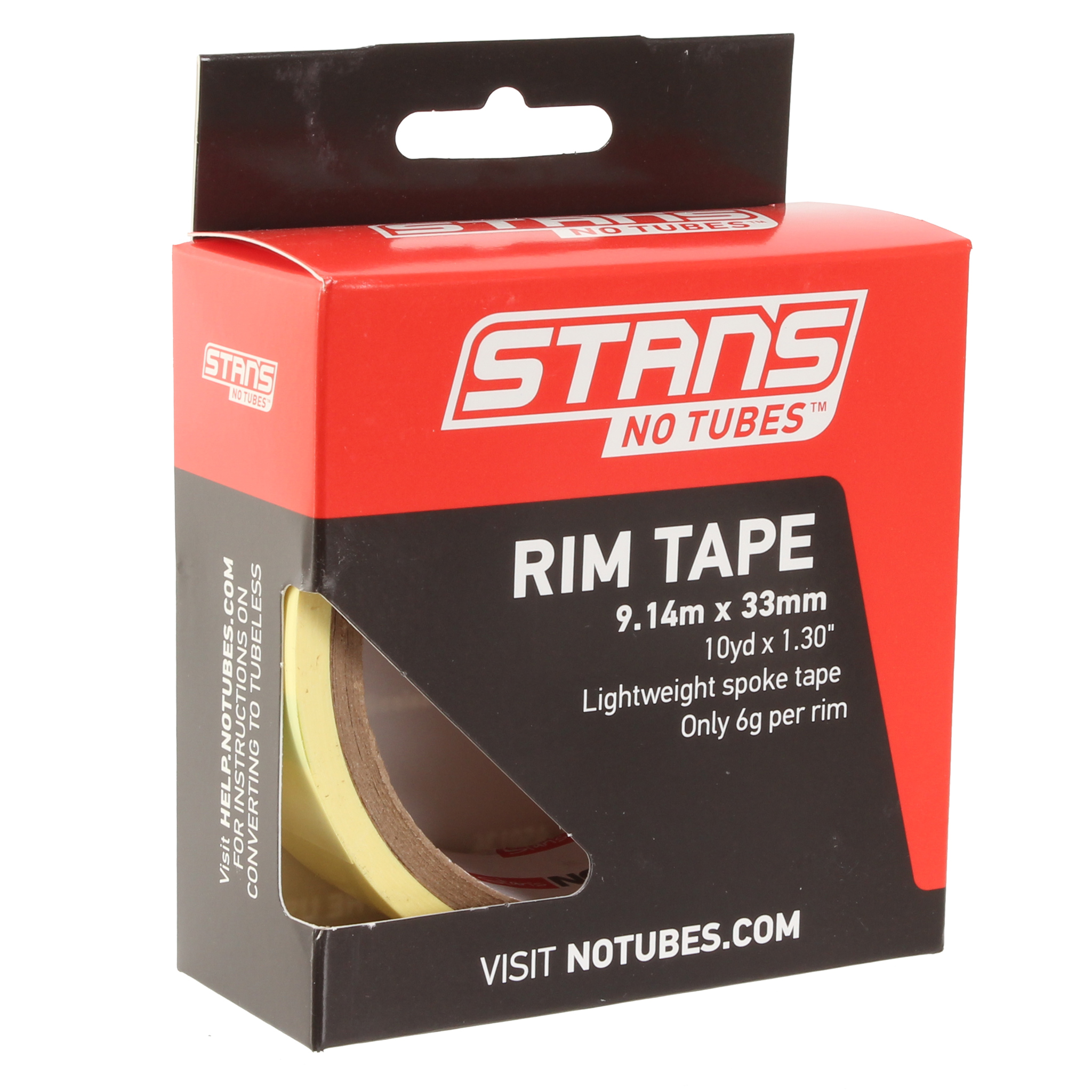 Stan's Yellow Rim 33mm Tape, 10 Yard Roll 