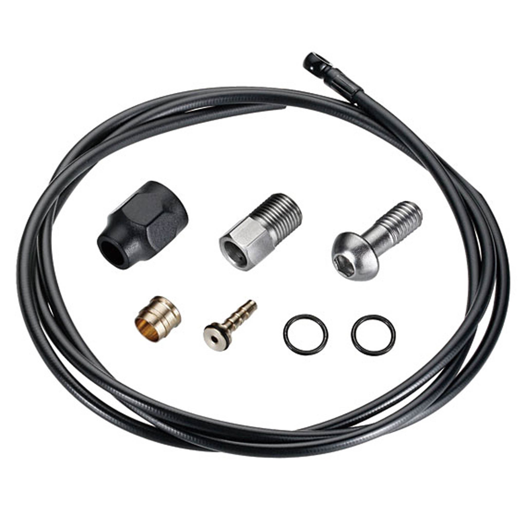 TRP Hose Replacement Kit with Banjo, 5.0 x 2000mm Black