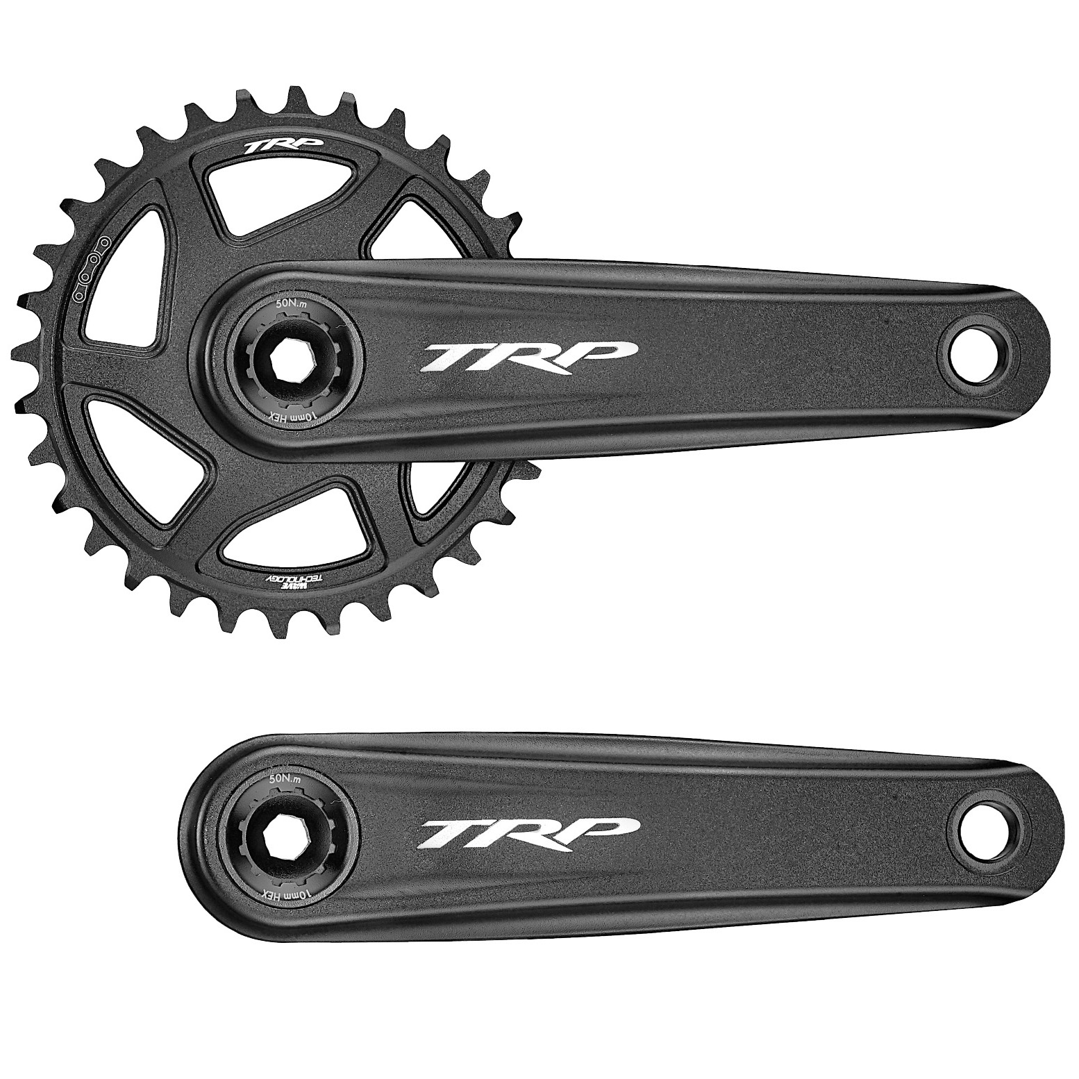TRP EVO Crank Arms (No BB), 136 BB, 165mm