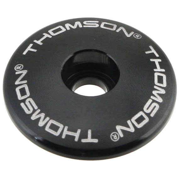Thomson Aluminum Stem Cap, 1-1/8", Black