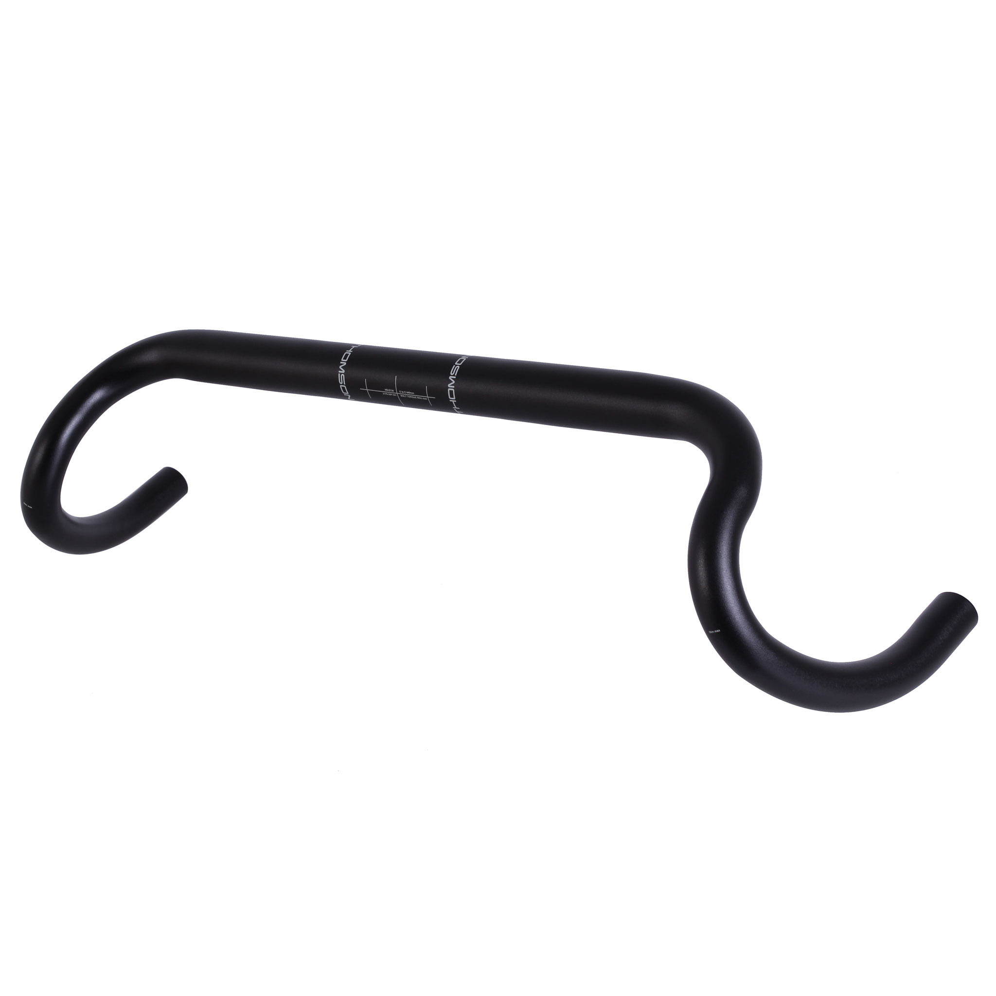 Thomson Dirt Drop Alloy Road Bar, (31.8) 46cm, Black