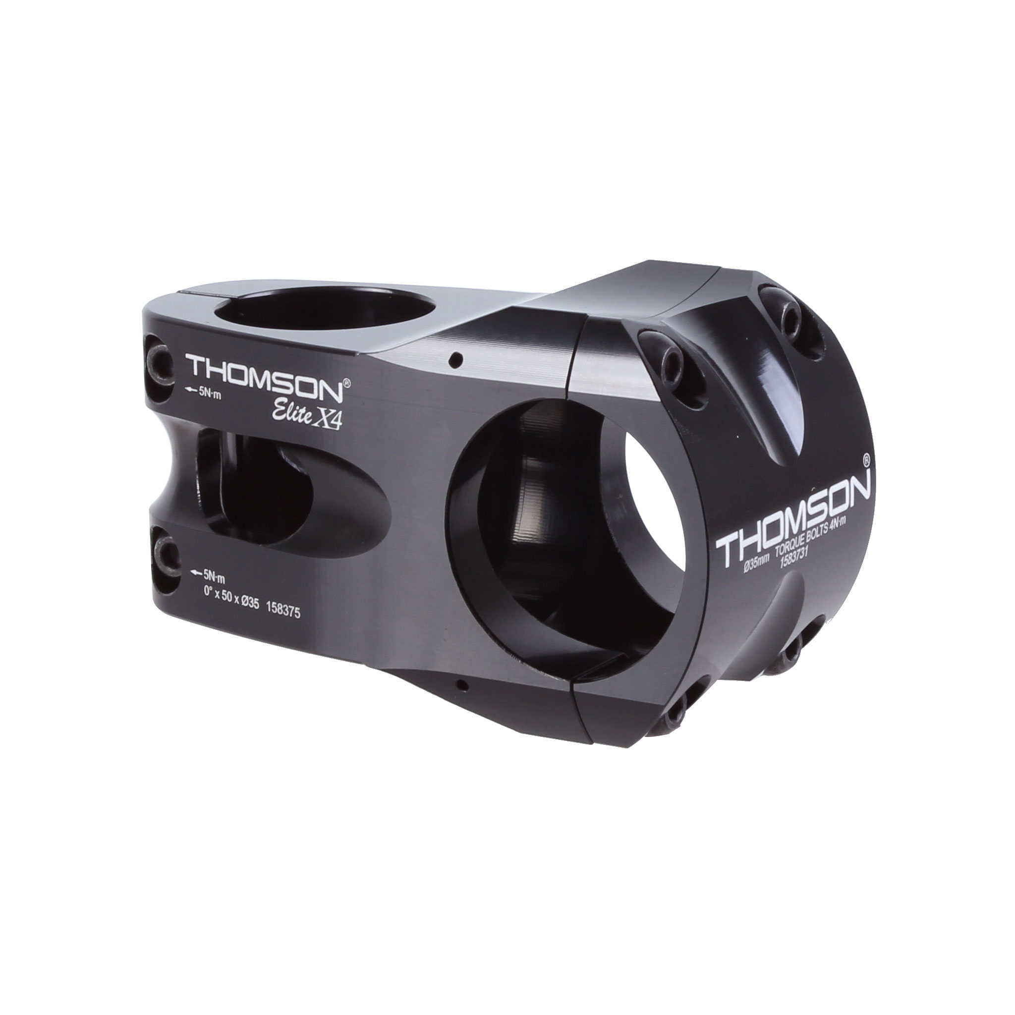 Thomson X4 Mtn Stem, (35.0) 0d x 50mm, Black