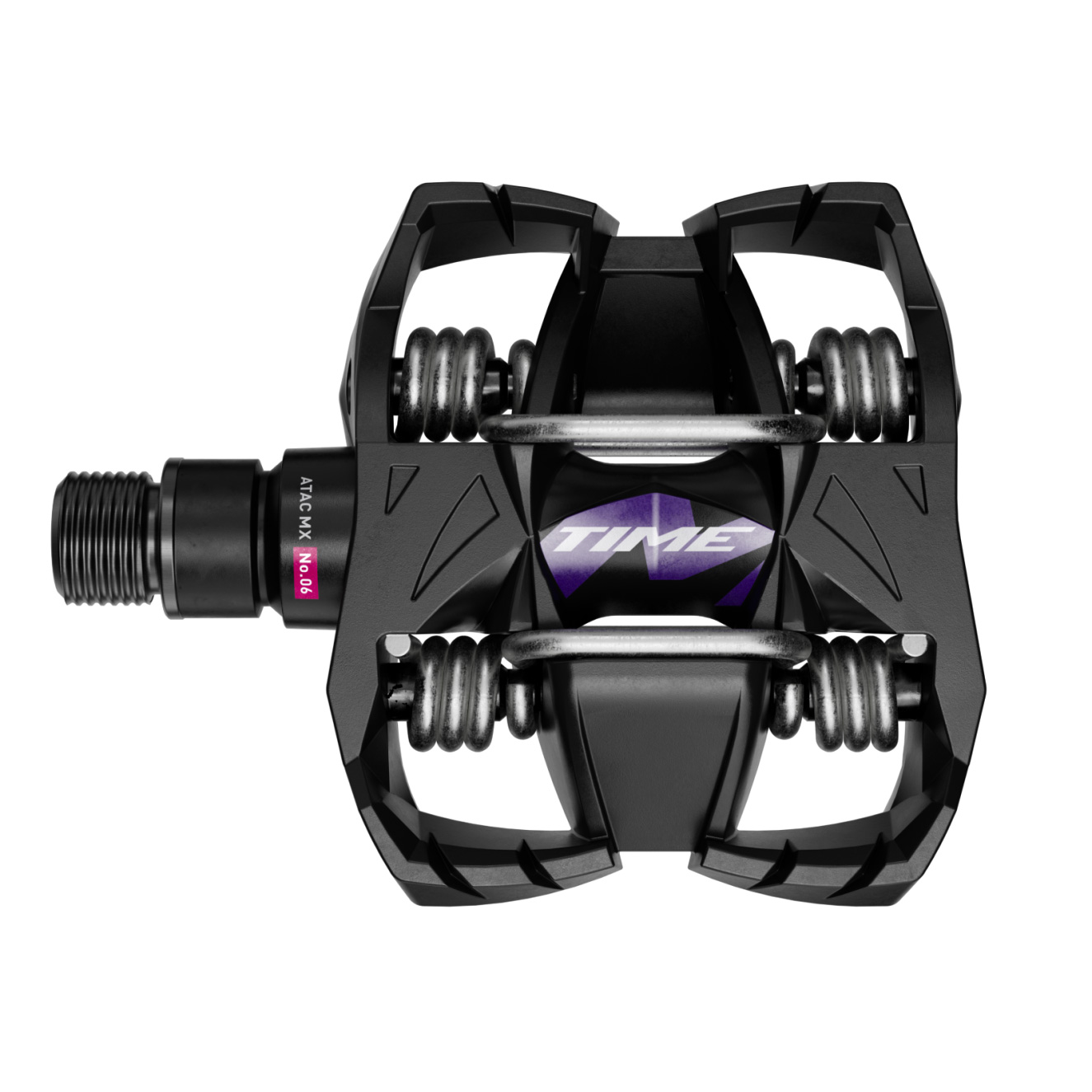 Time Sport MX 6 ATAC Pedals, Black/Purple 