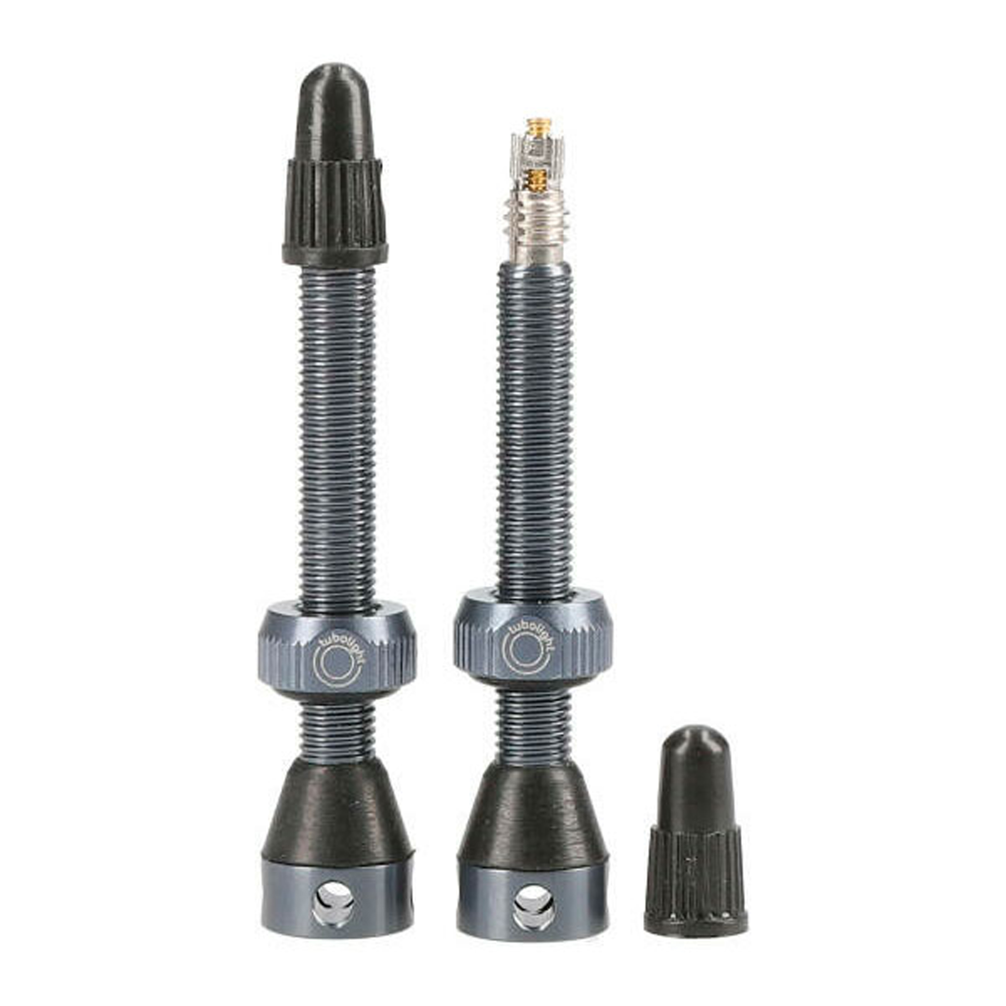 Tubolight Air Valve, 50mm, Gray, Pair