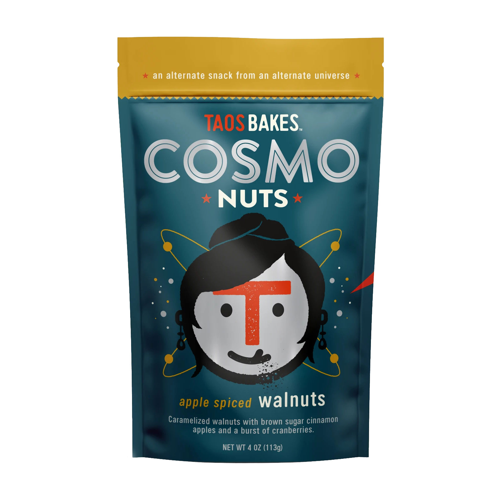Taos Bakes Cosmo Nuts, Apple Spiced Walnuts, 4oz