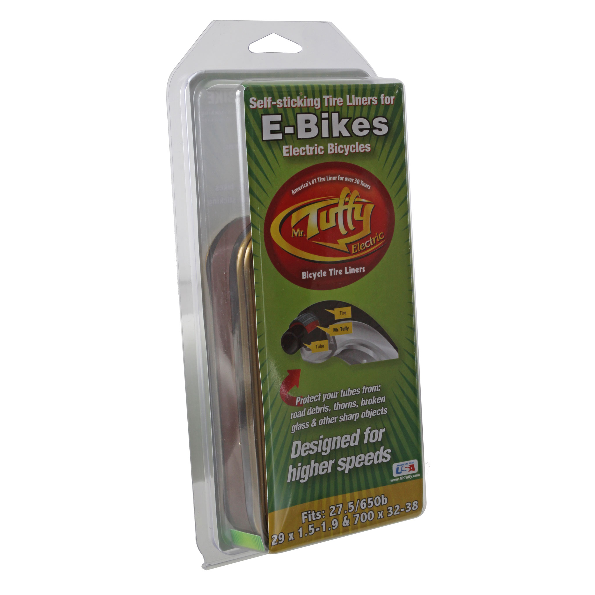 Mr Tuffy E-Bike Tire Liner, 700x32-47c Gold