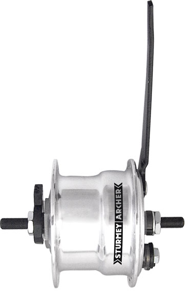 Sturmey Archer X-FDD Dynamo 3.0 Front Hub+70mm Drum Brake, 36h