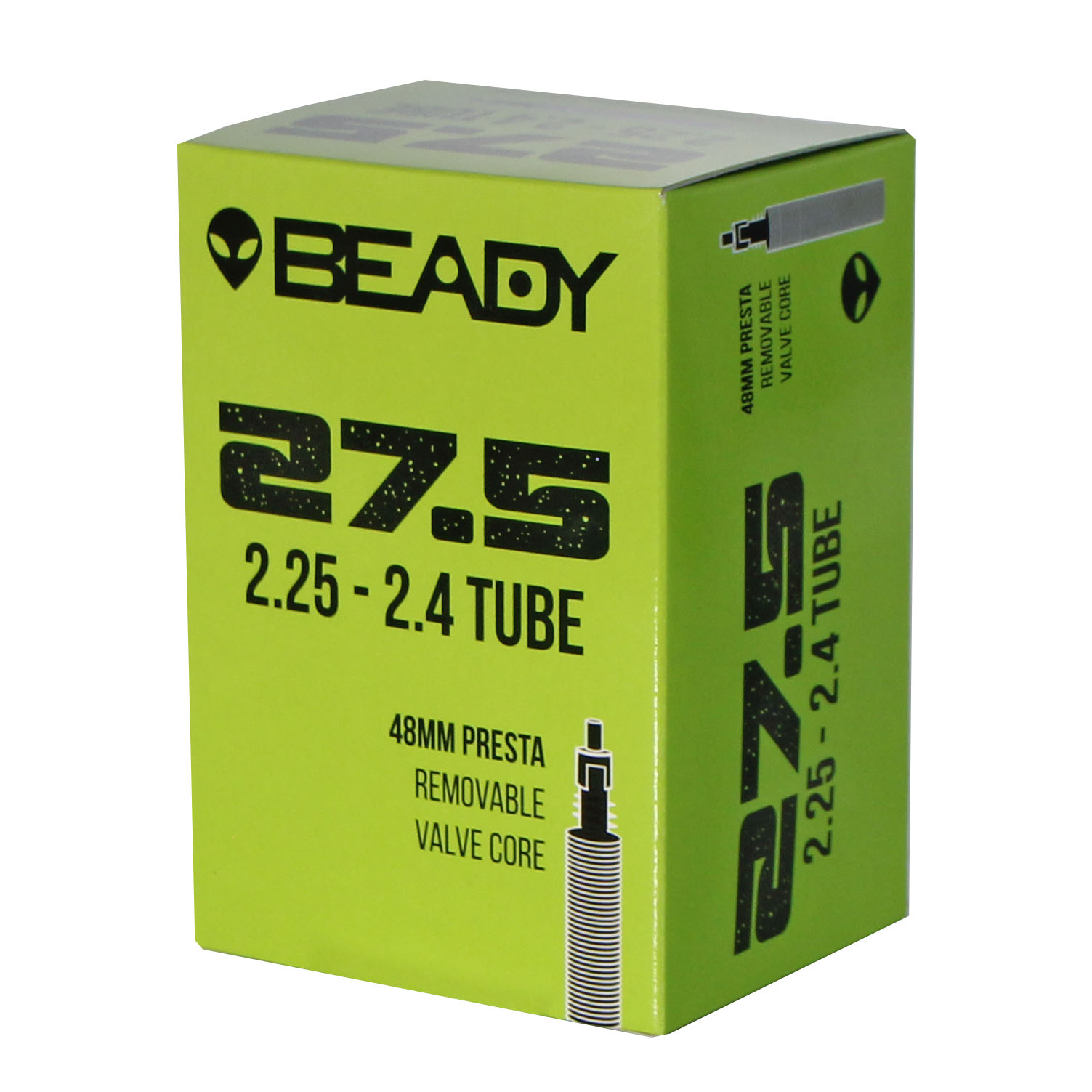 Beady Butyl Tube, 27.5x2.25-2.4" PV 48mm