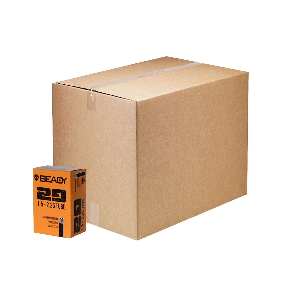 Beady Butyl Tube, 29x1.5-2.25" SV 48mm, 50/Count