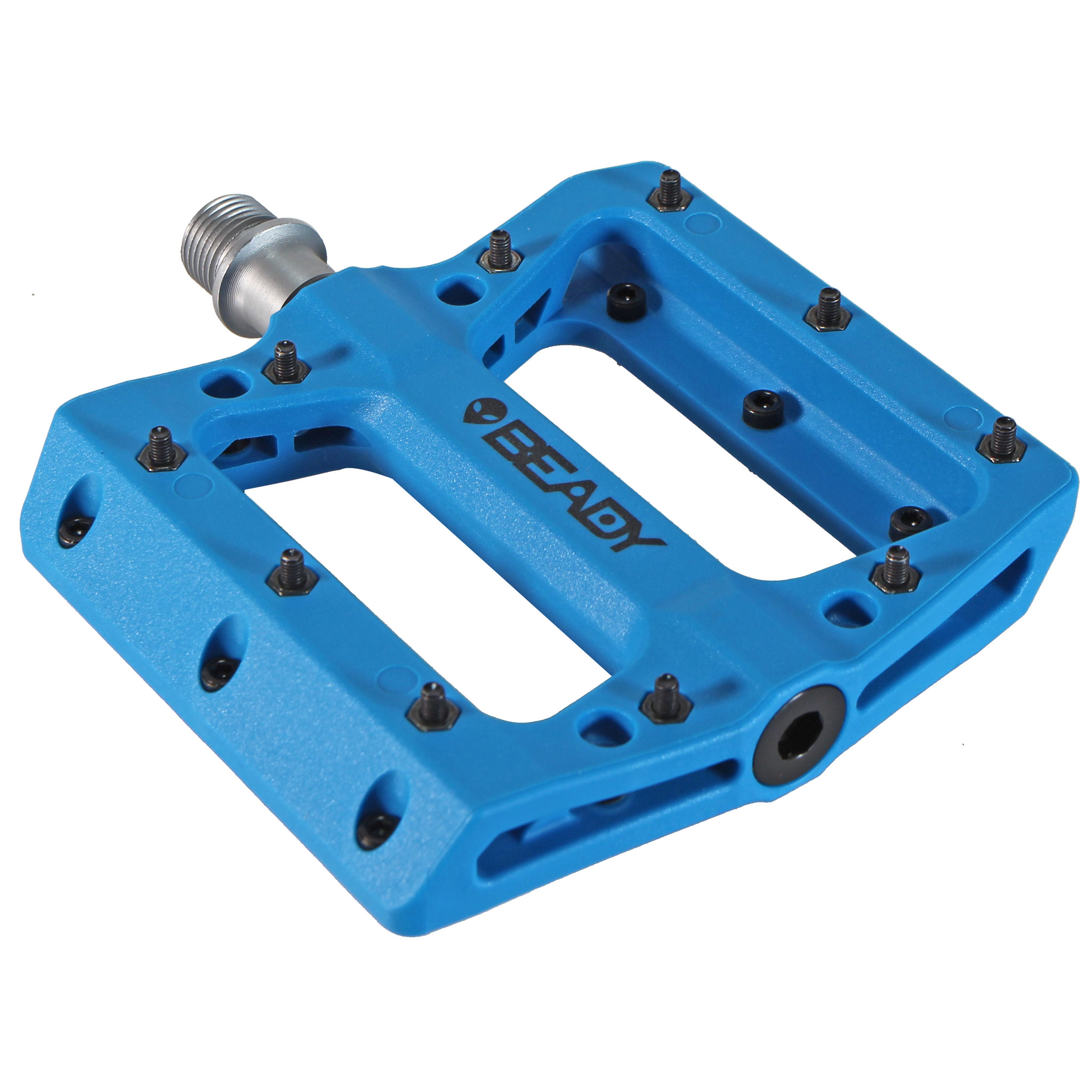 Beady Phaser Composite Platform Pedals, Blue