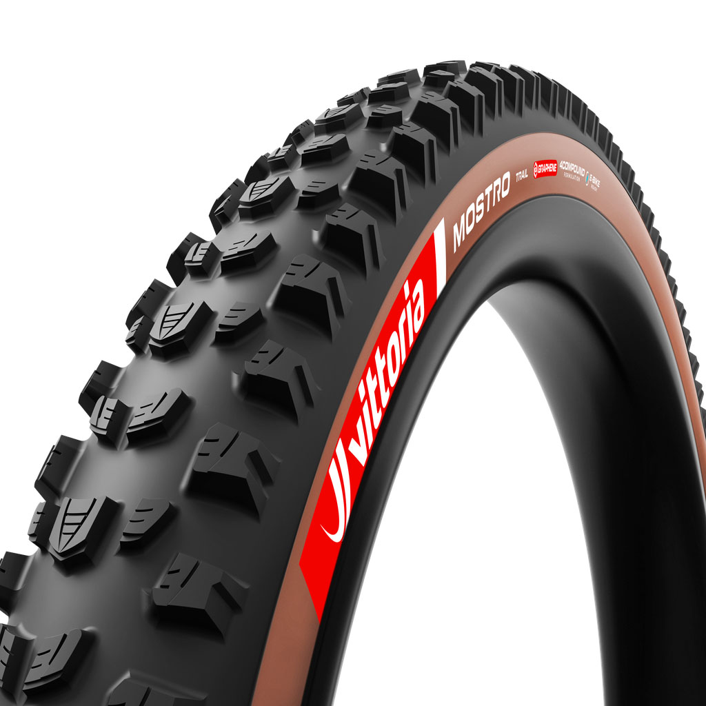 Vittoria Mostro Trail G2.0 Tire, TLR, 29x2.4, Brown/Black