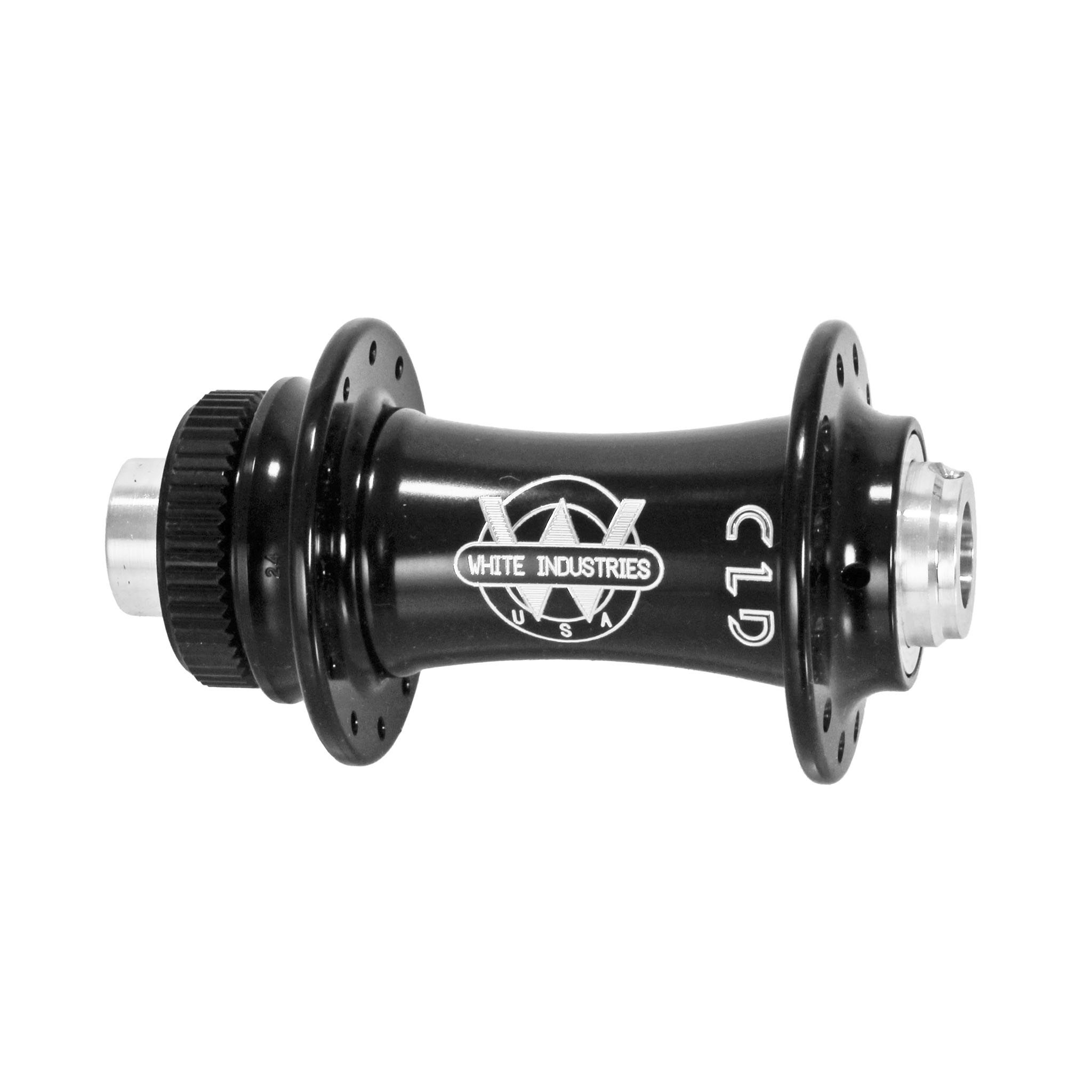 White Industries Front CLD TA Hub, 12x100mm 28h, Black