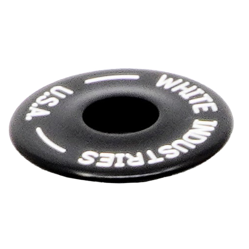 White Industries Headset Top Cap, 6061-T6 Aluminum, Black