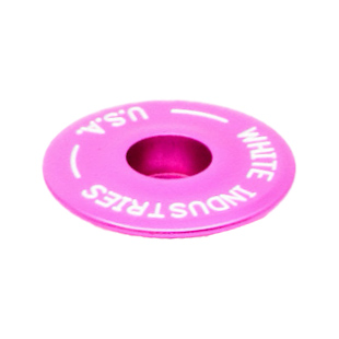 White Industries Headset Top Cap, 6061-T6 Aluminum, Pink