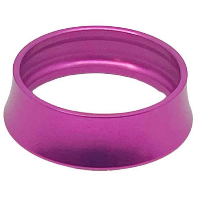 White Industries Tapered Headset Spacer, 10mm, 1-1/8", Pink, Each