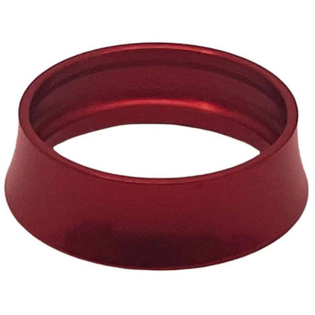 White Industries Tapered Headset Spacer, 10mm, 1-1/8", Red, Each