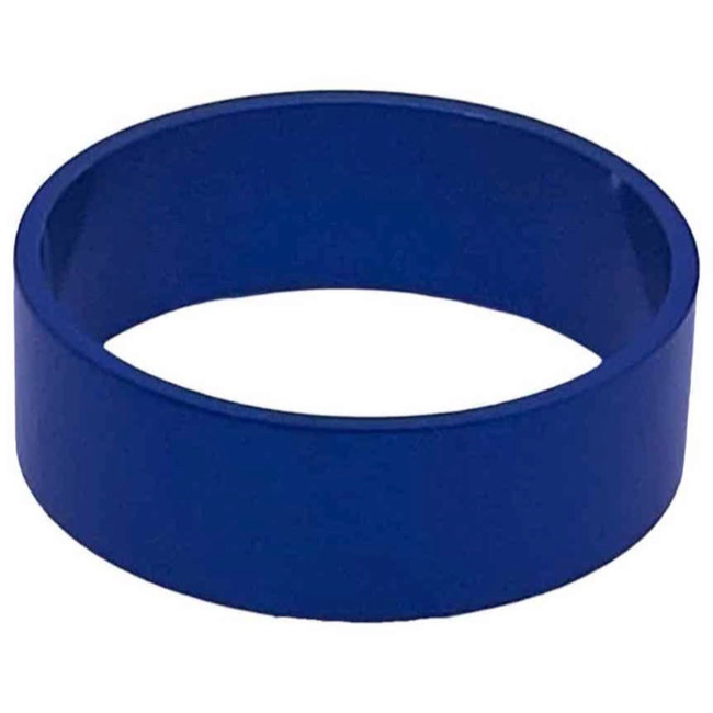 White Industries Straight Headset Spacer, 10mm, 1-1/8", Blue, Each