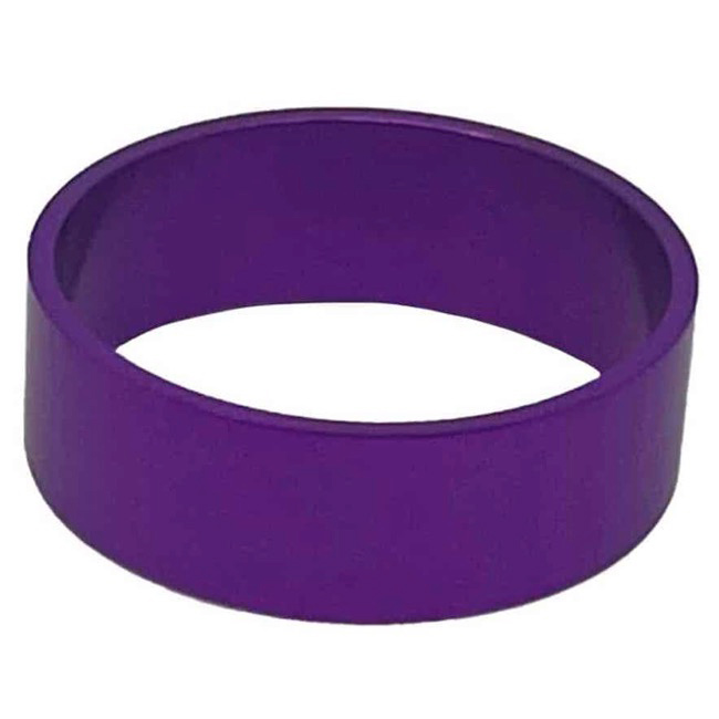 White Industries Straight Headset Spacer, 10mm, 1-1/8", Purple, Each