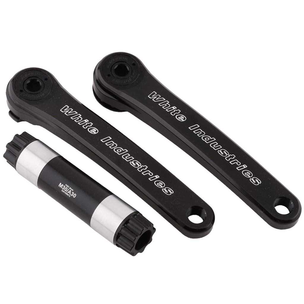 White Industries M30 Mountain Cranks, 30mm Spindle, 165mm, Black