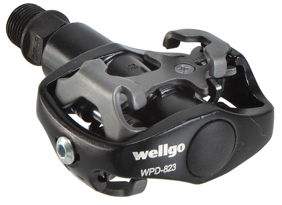 Wellgo 823 Mtn Clipless Pedals, Black