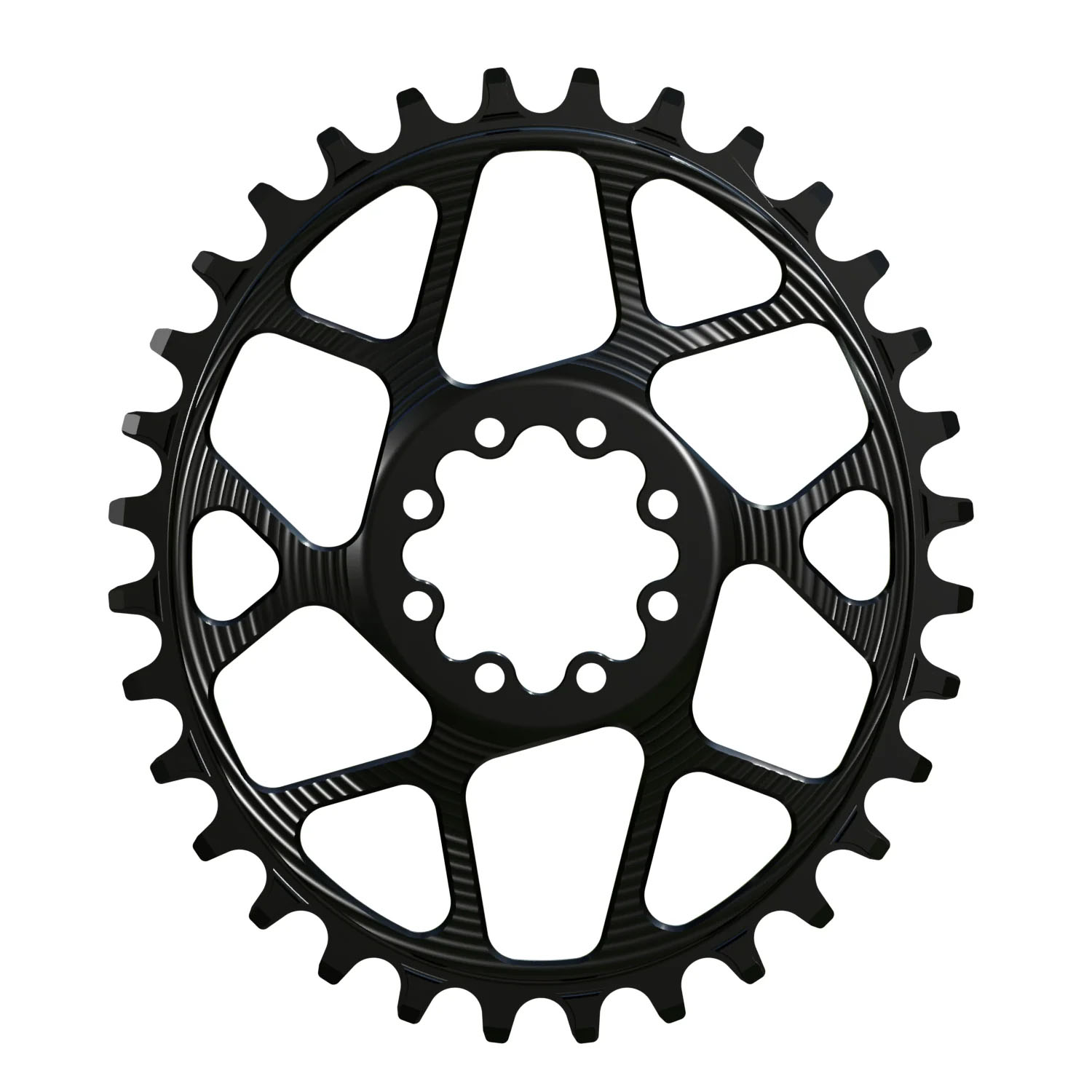 Works Components Oval Chainring, SRAM 8-Bolt, 30T, Boost 3mm, Blk