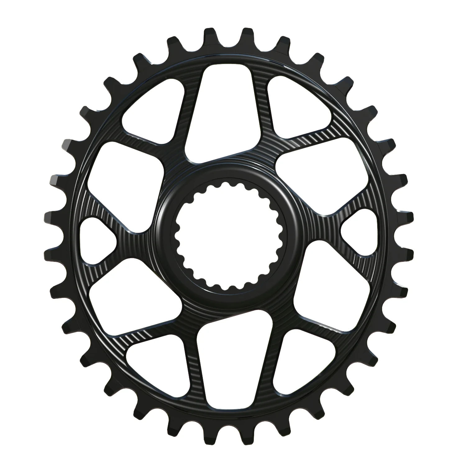 Works Components Oval Chainring, Shimano DM, 32T, Boost 3mm, Blk