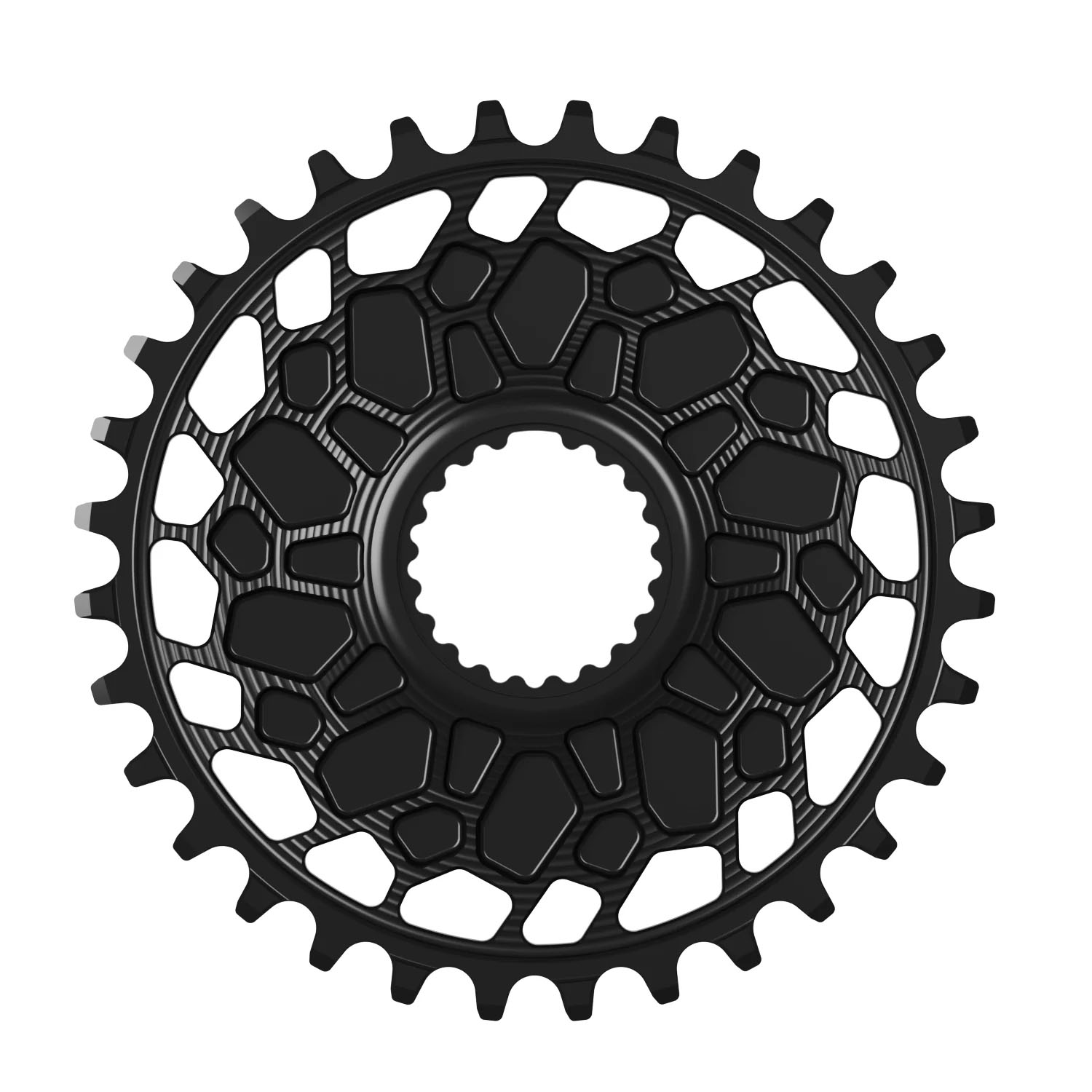 Works Components GEO Chainring, Shimano DM, 32T, Boost 3mm, Blk