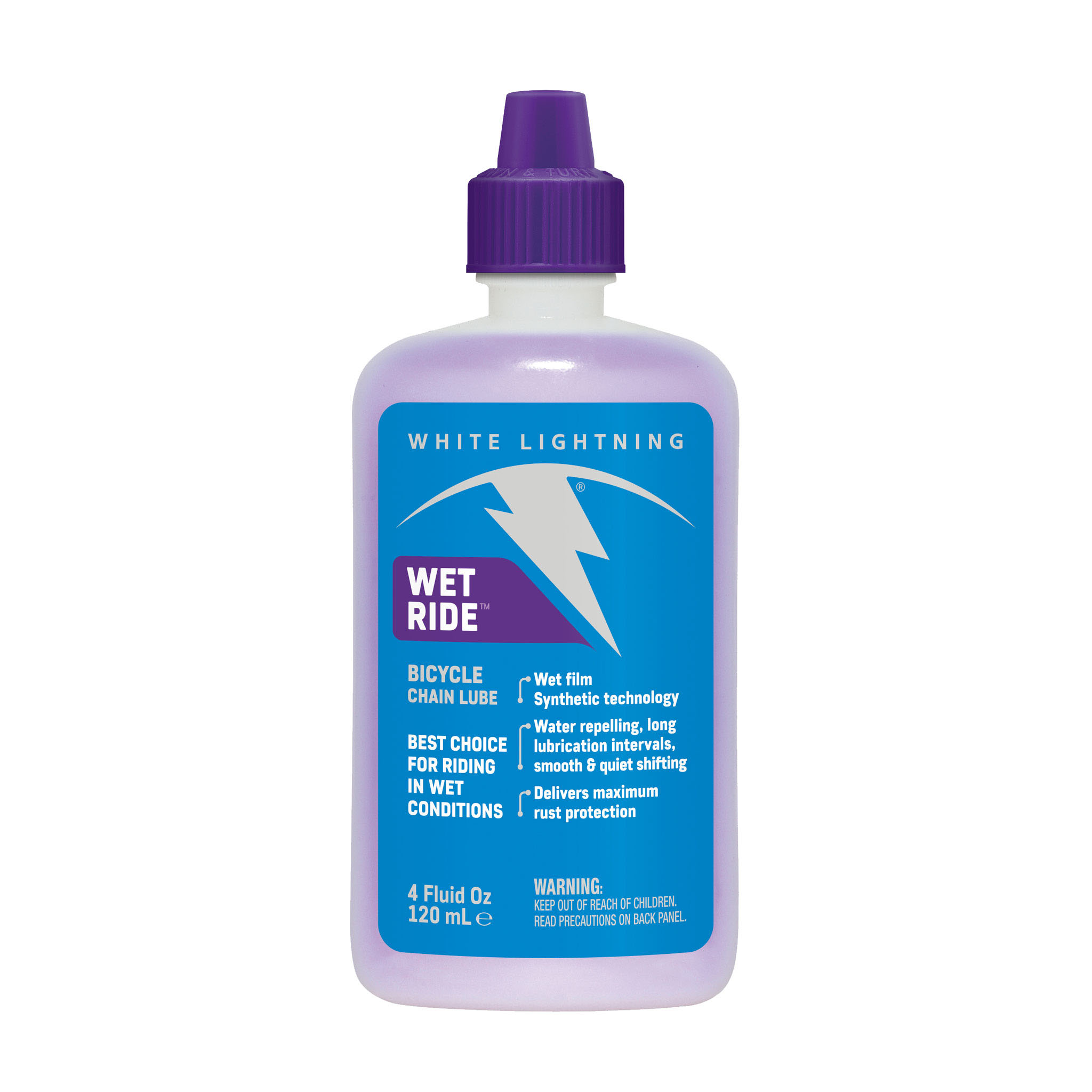 White Lightning Wet Ride Lube, 4.0oz 