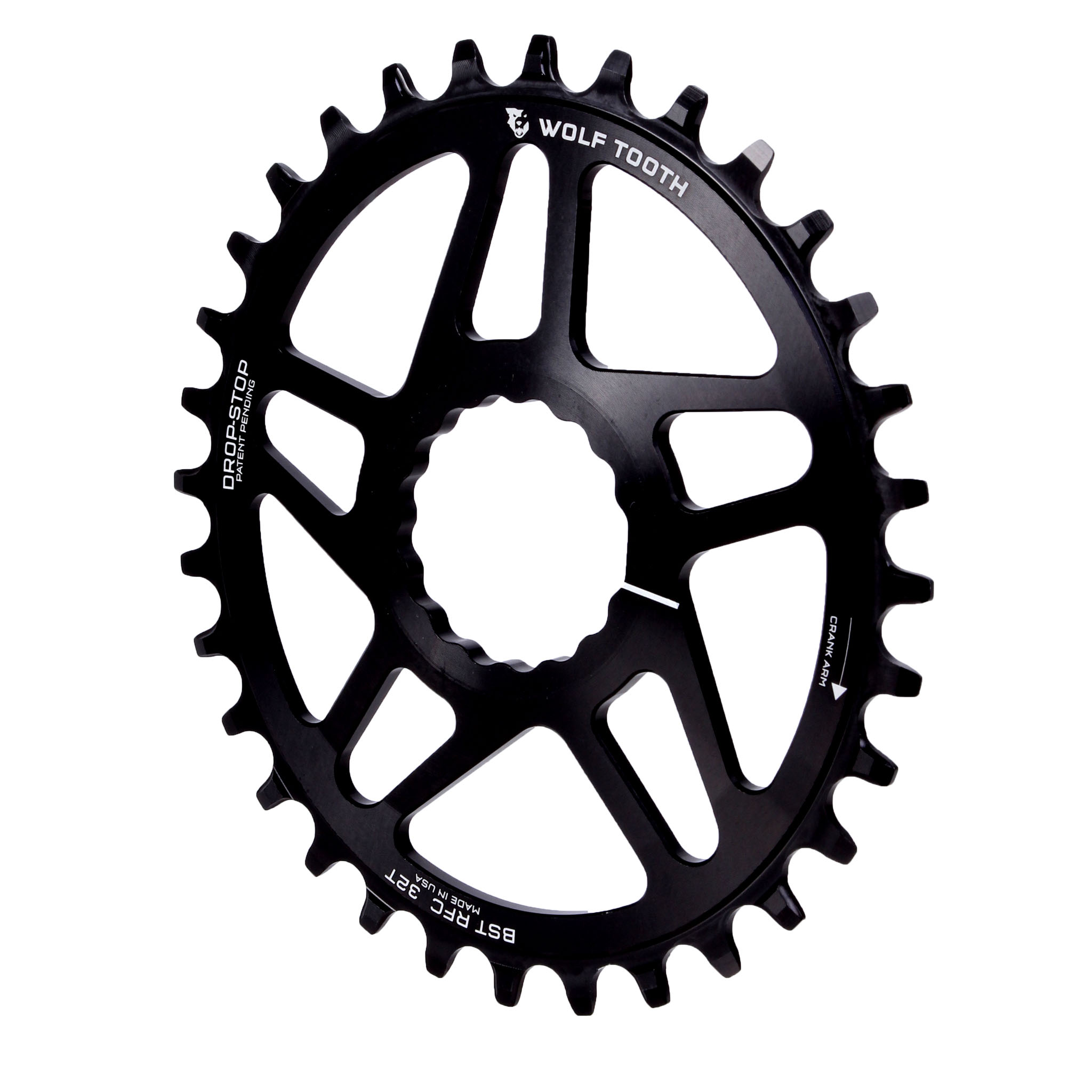 Wolf Tooth Components Elliptical Cinch Direct Mount Boost Chainring, 32T, B