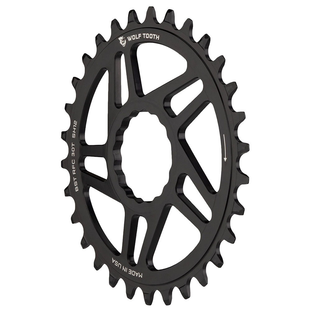 Wolf Tooth Components Cinch Boost Drop-Stop B Chainring, 30T, Black