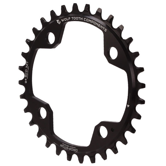 Wolf Tooth Components 4x94mm Chainring, 94BCD 32T, Black