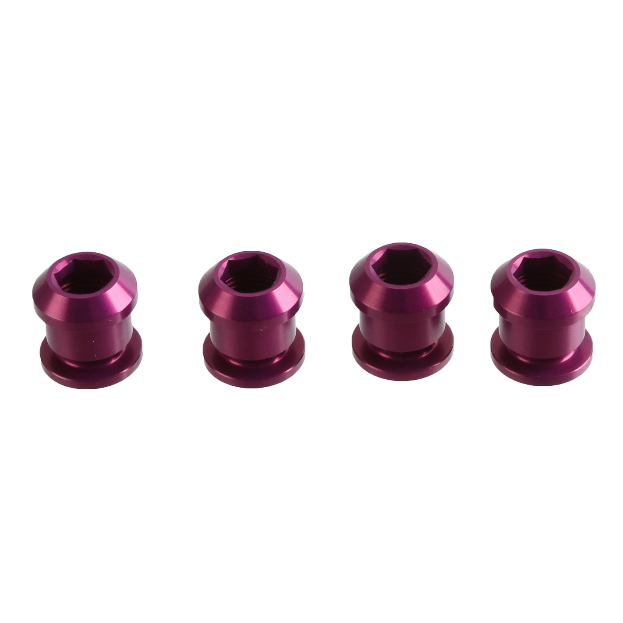 Wolf Tooth Components Single Chainring Bolt/Nut Set, 4pc, Purple
