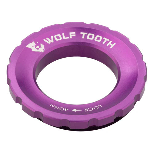 Wolf Tooth Components Centerlock Rotor Lockring, Ultraviolet Purple