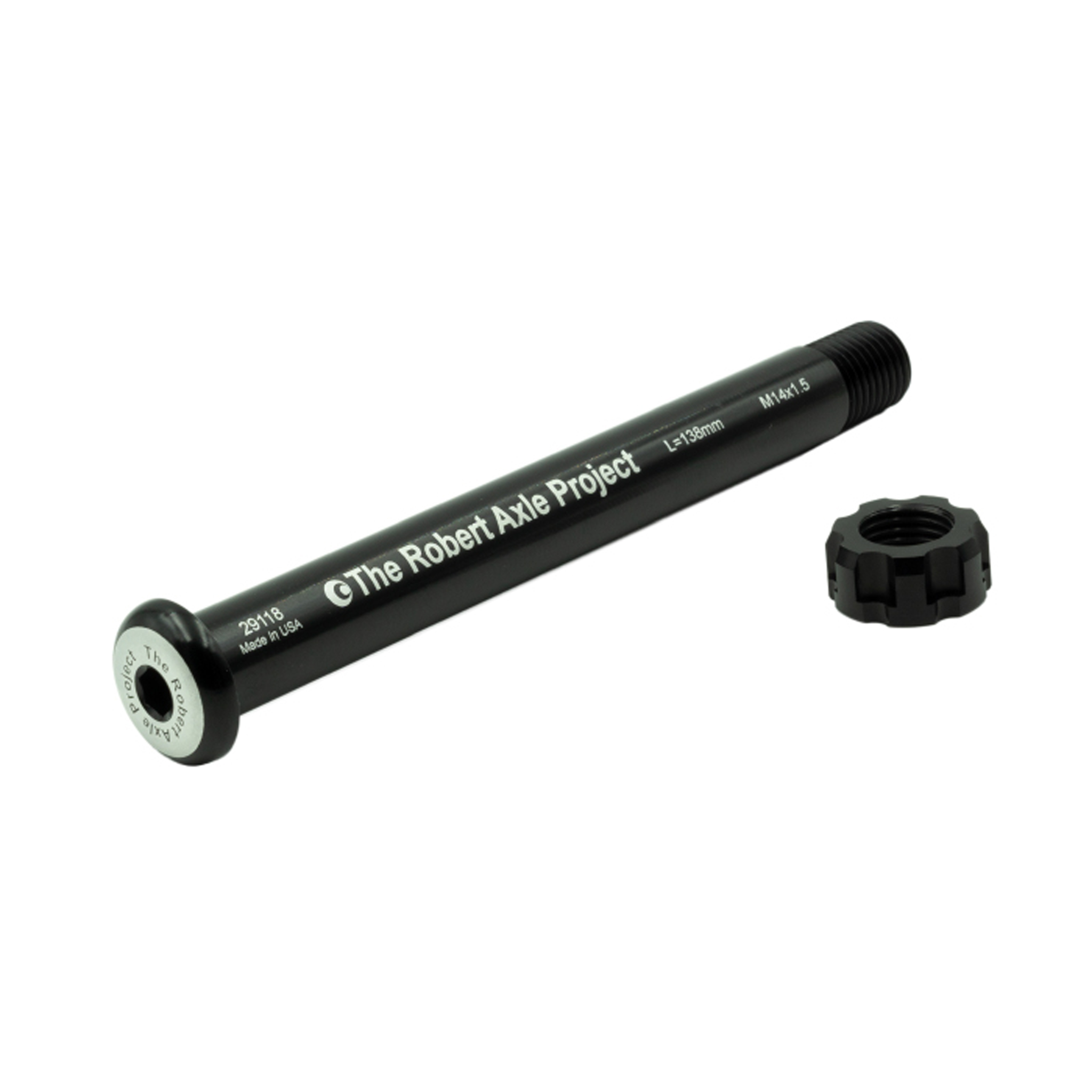 Robert Axle Project Lightning Thru-Axle, Front, RAT, 15x100 - Black