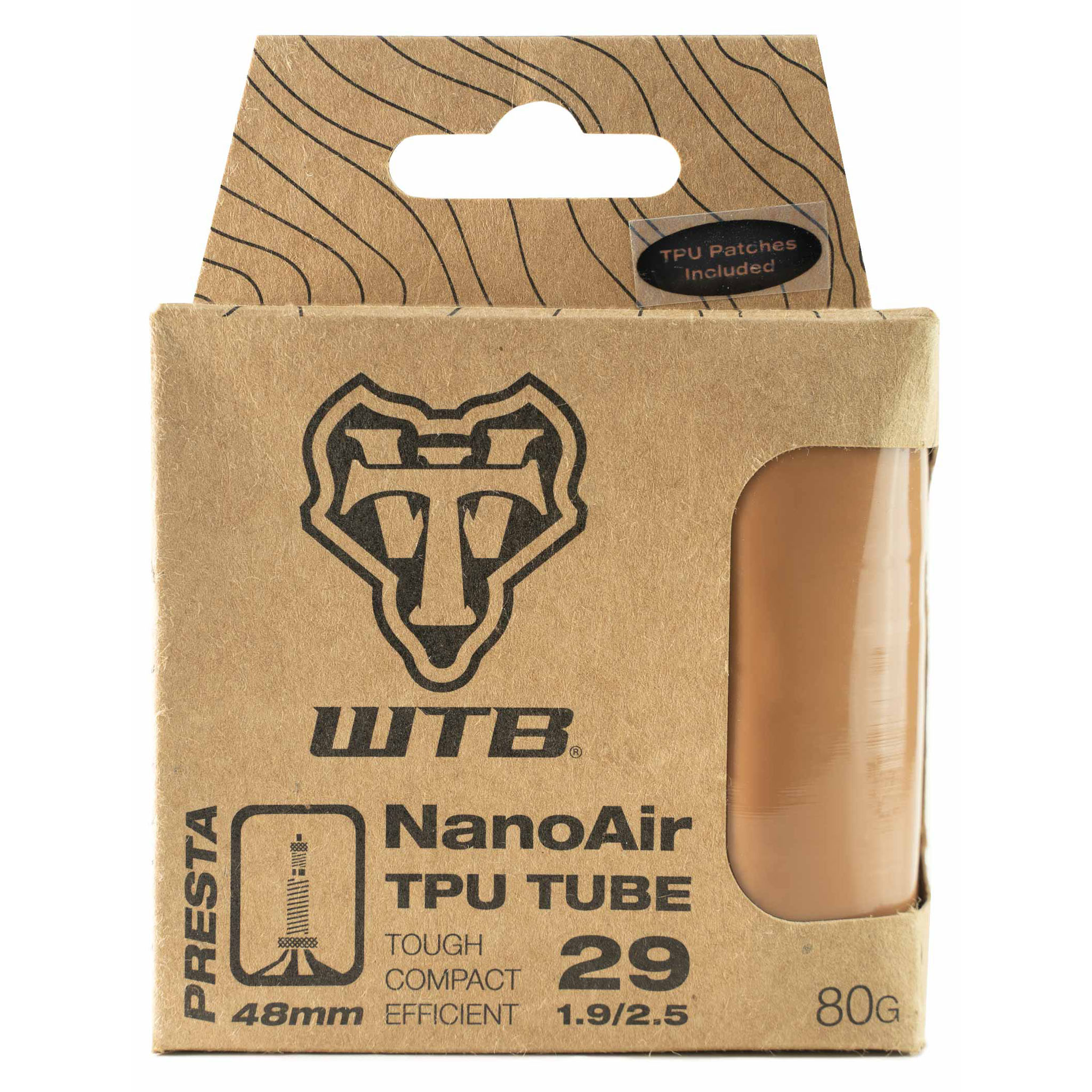 WTB NanoAir TPU Tube, 29 x 1.9-2.5", 48mm PV