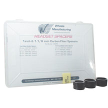 Wheels Mfg Carbon HS Spacer Kit, 1-1/8" Assorted Set/62 - Gloss
