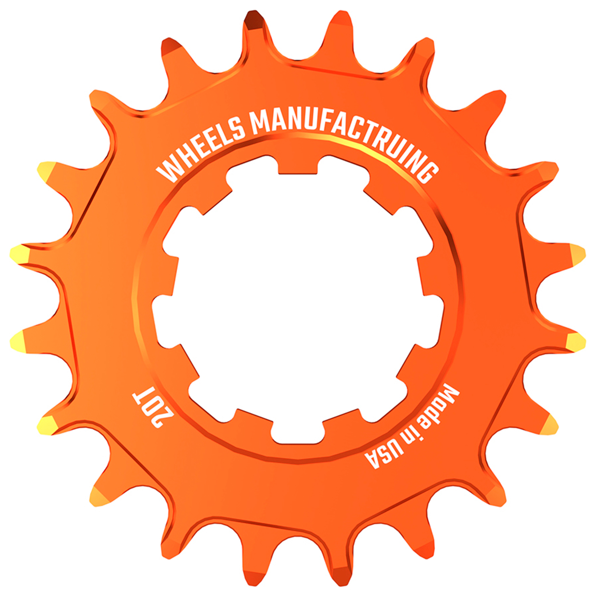 Wheels Mfg SOLO Singlespeed Cog, 20t, Orange