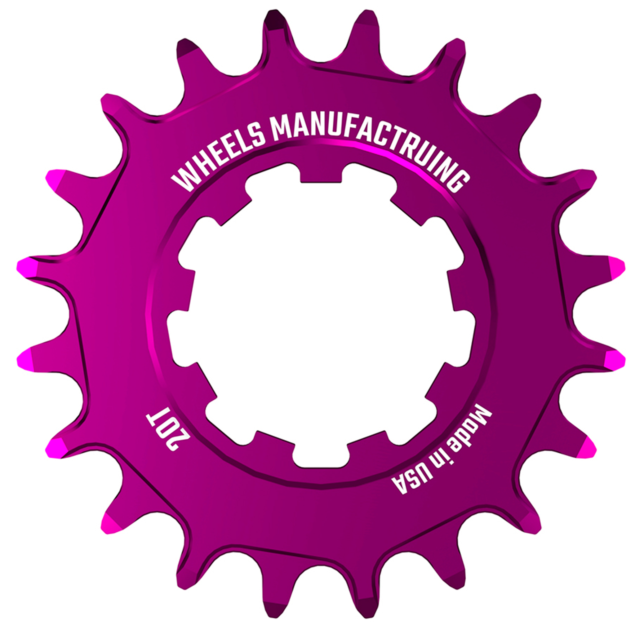 Wheels Mfg SOLO Singlespeed Cog, 20t, Purple
