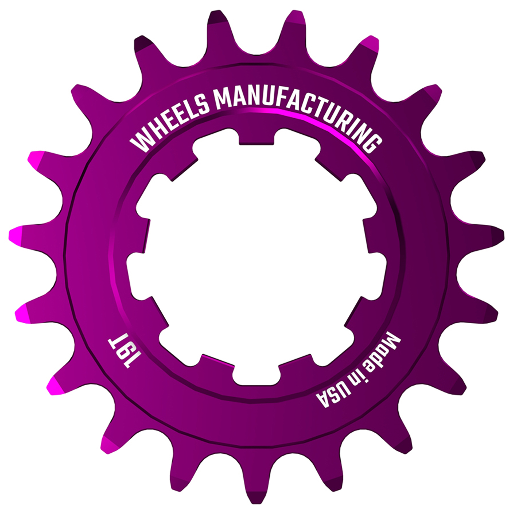 Wheels Mfg SOLO Singlespeed Cog, 19t, Purple