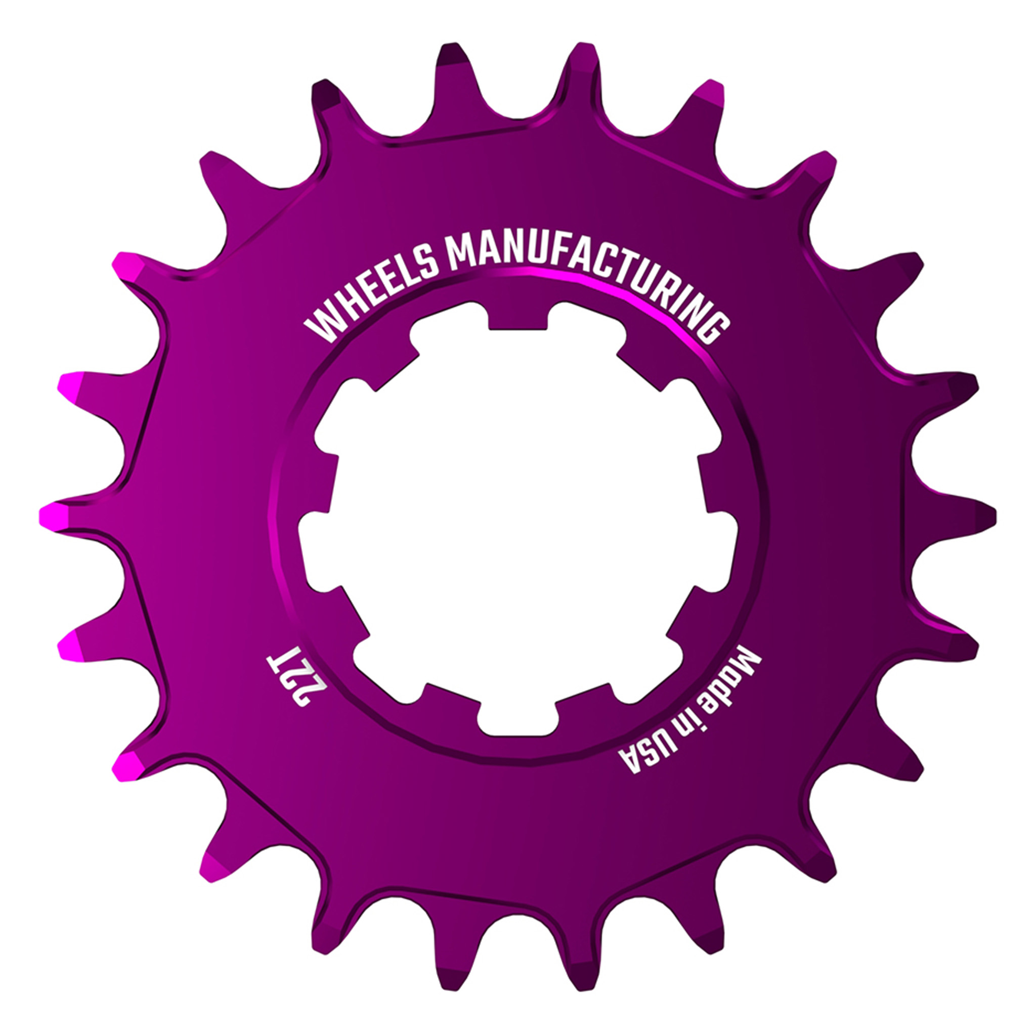 Wheels Mfg SOLO Singlespeed Cog, 22t, Purple