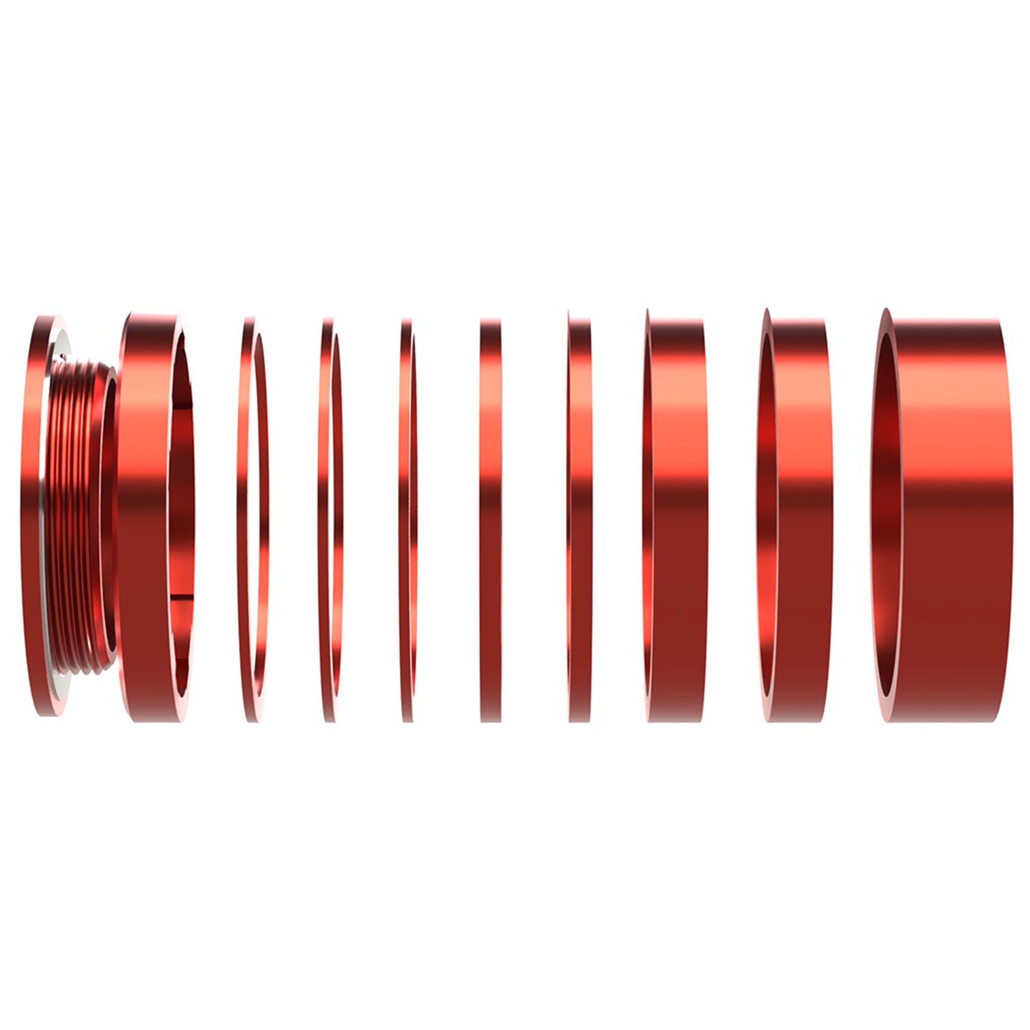 Wheels Mfg SOLO-HG Singlespeed Conversion Kit, Red