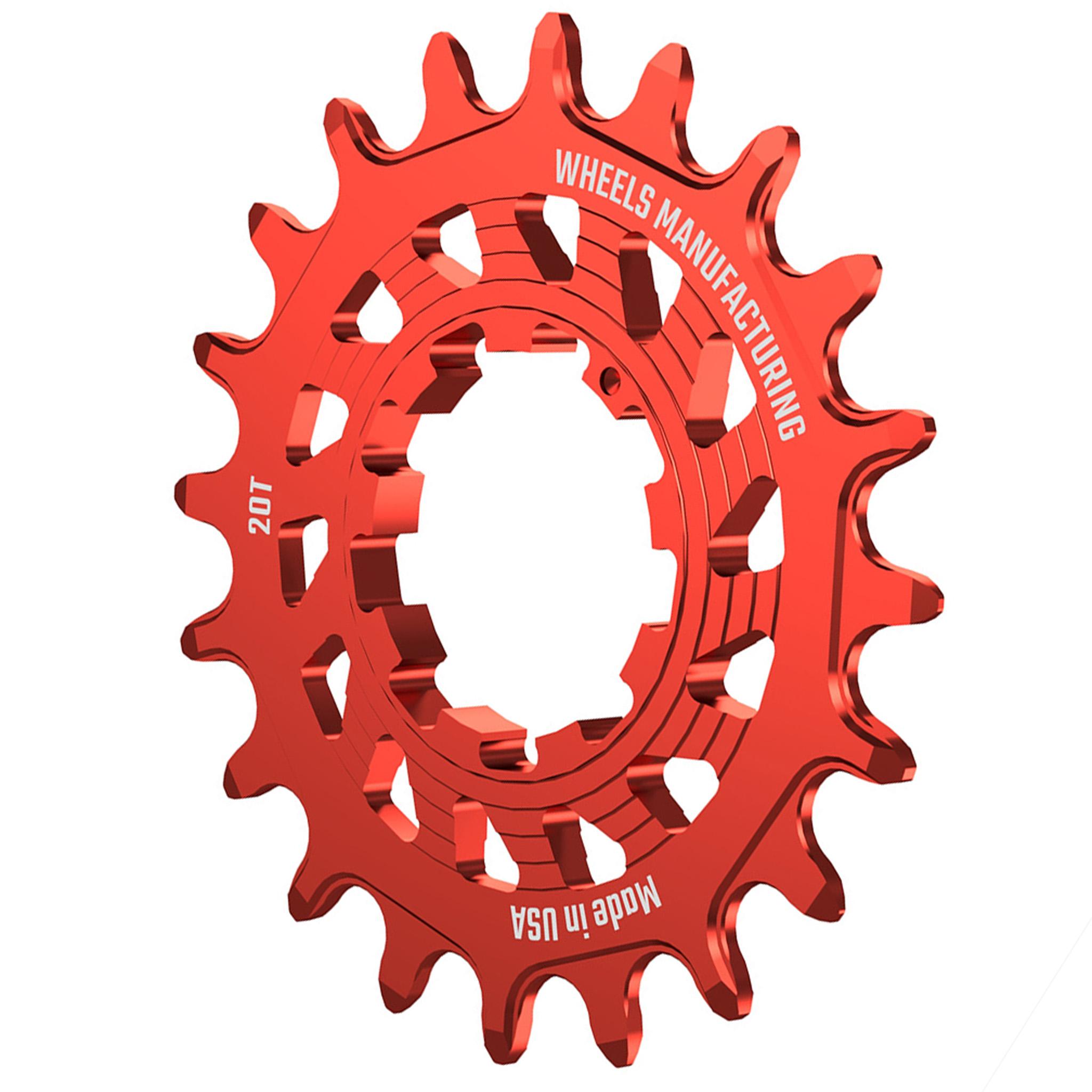 Wheels Mfg SOLO-HG Singlespeed Cog, 20t, Red