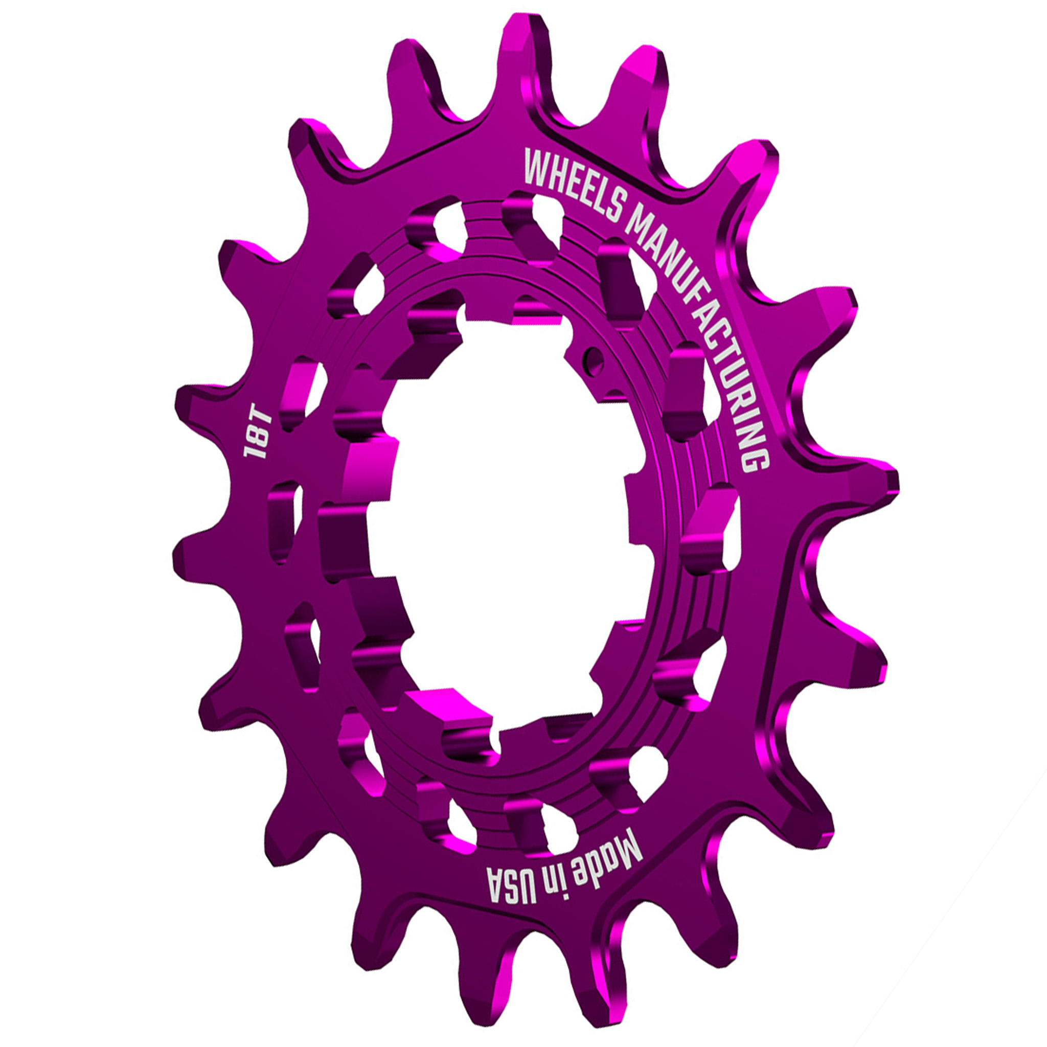 Wheels Mfg SOLO-HG Singlespeed Cog, 18t, Purple