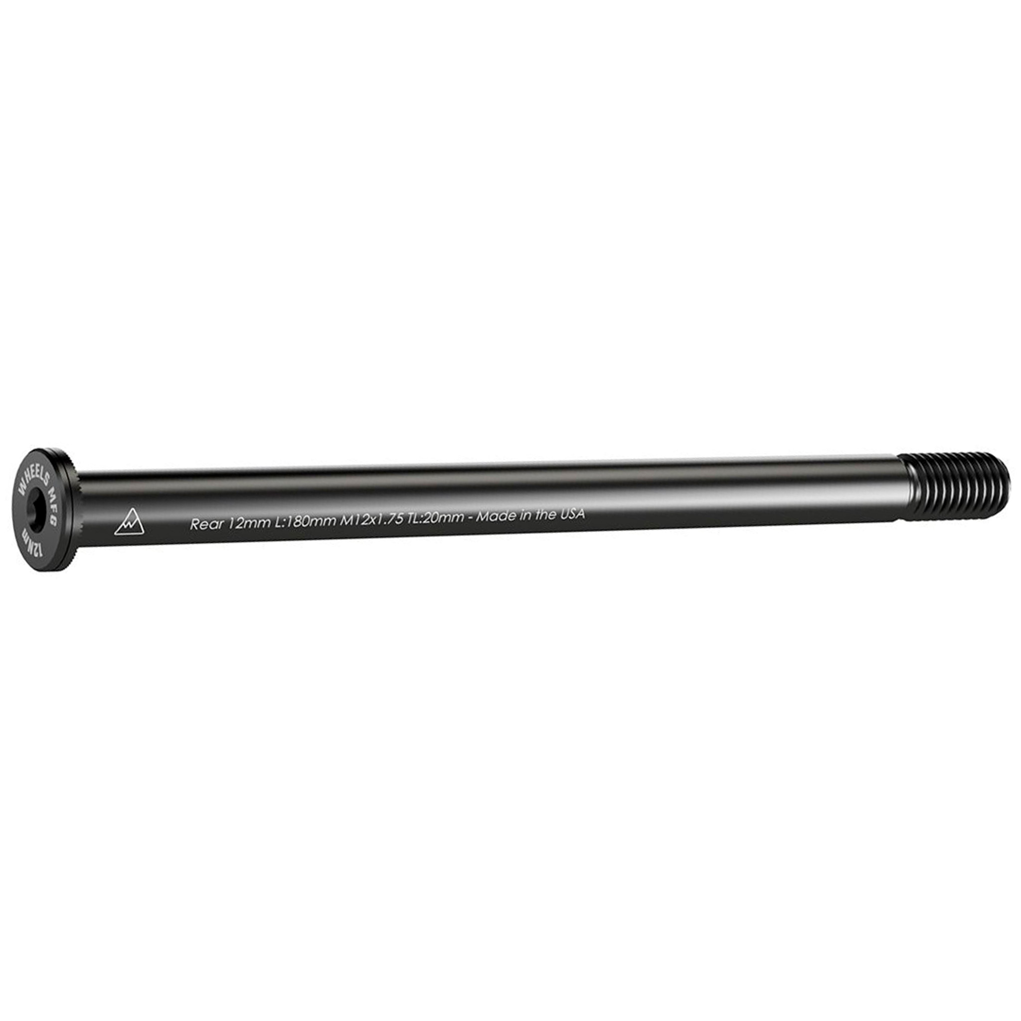 Wheels Mfg Thru-Axle, Rear, 12mm, 1.75x180mm - Blk
