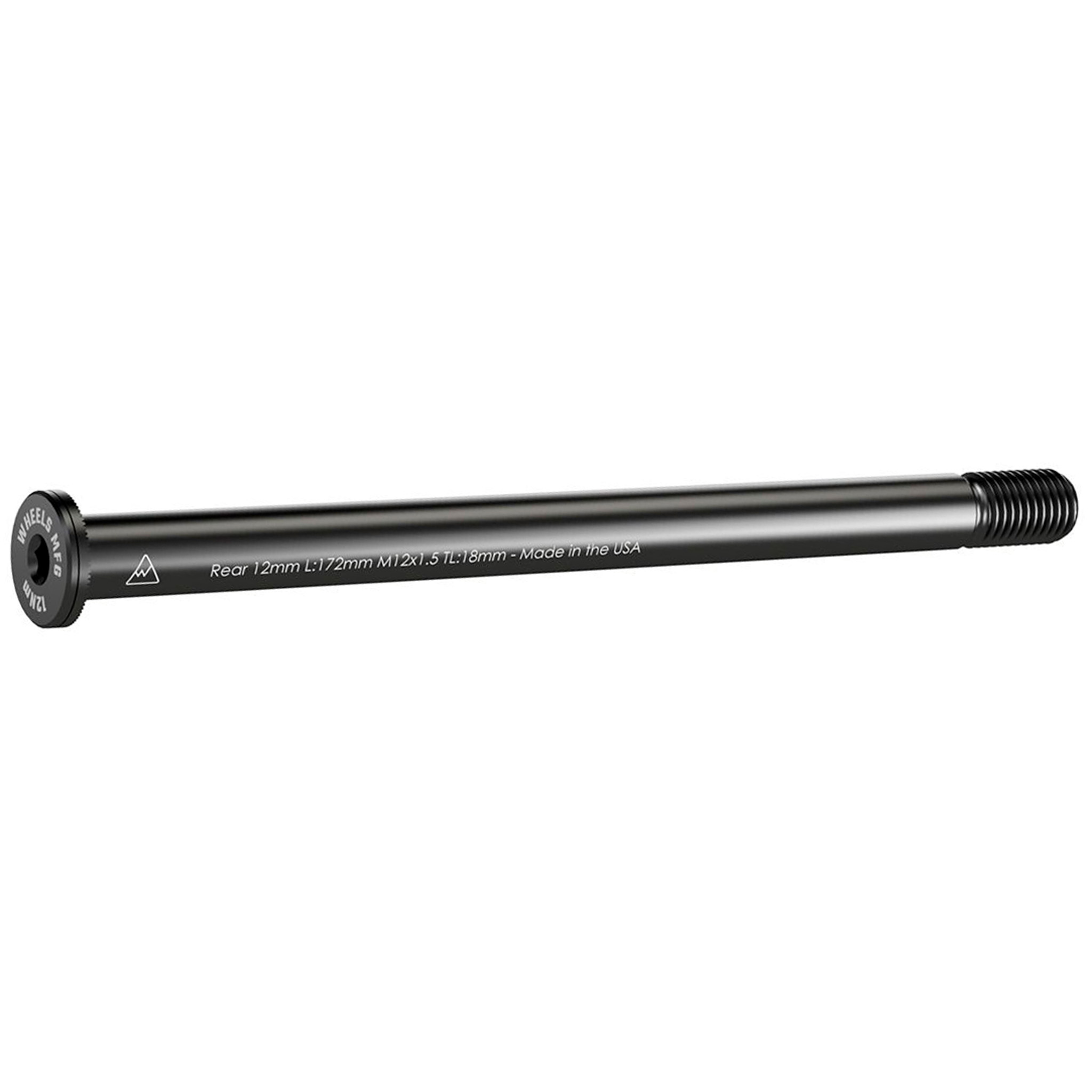 Wheels Mfg Thru-Axle, Rear, 12mm, 1.5x172mm - Blk