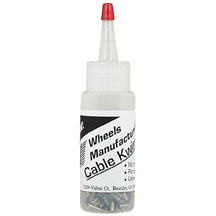Wheels Mfg Cable Crimps, 1.2mm Silver 250/Bottle