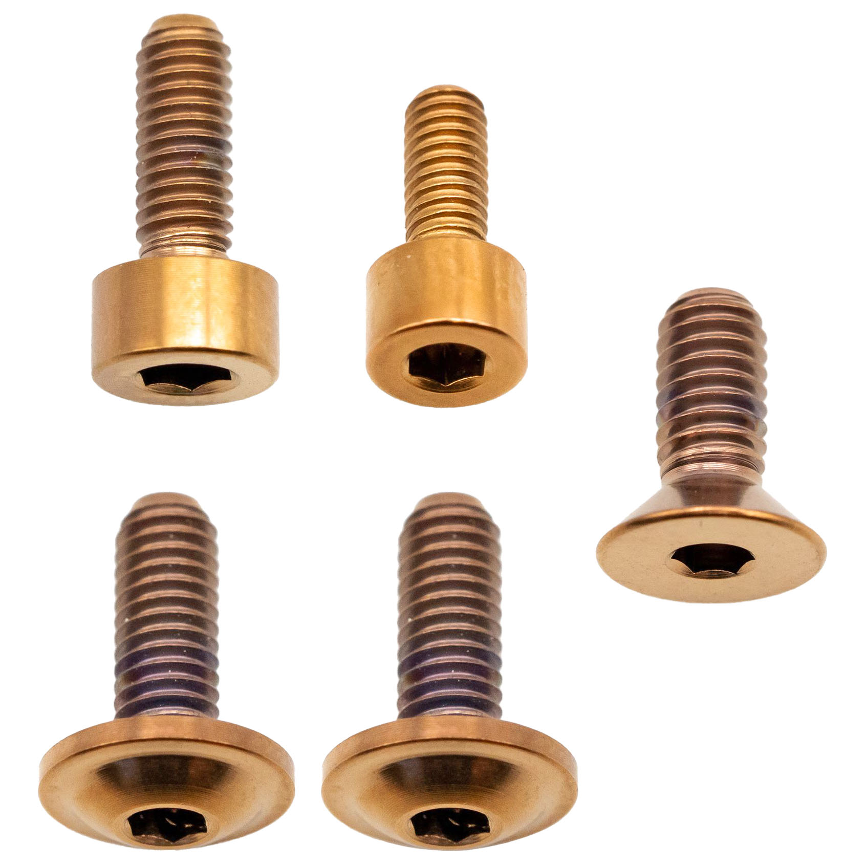 Better Bolts Fox 32 Fork Ti Bolt Kit, 2016-2024, Copper, 5/Count