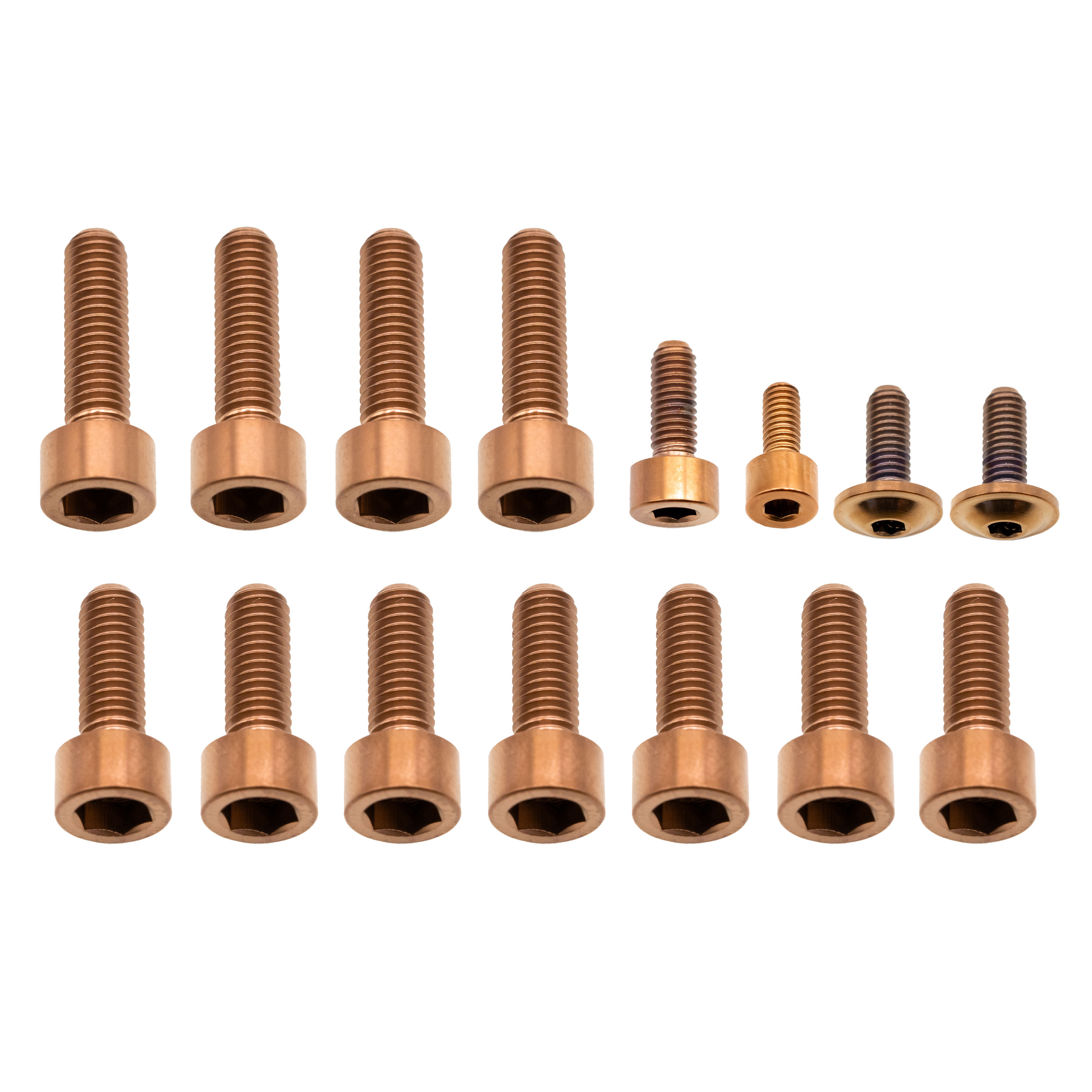 Better Bolts Fox 40 Fork Titanium Bolt Kit, Grip, Copper, 5/Count